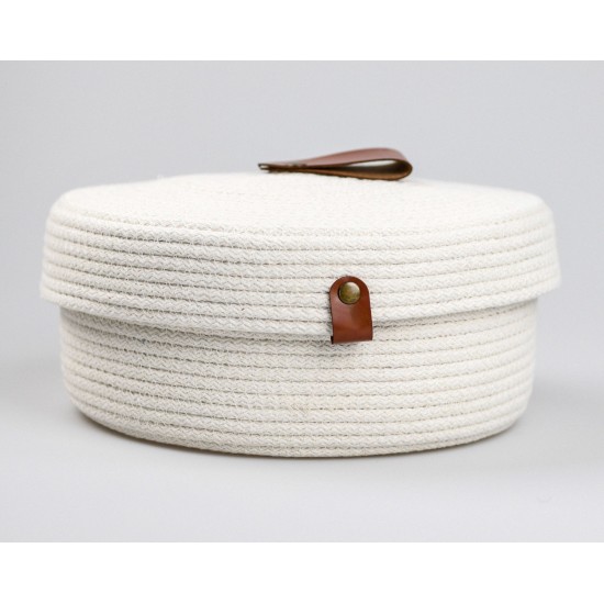 Cotton Basket Set (3 Pieces) JUT02005127D Ecru Aberto Design Cotton Basket Set (3 Pieces) JUT02005127D Ecru