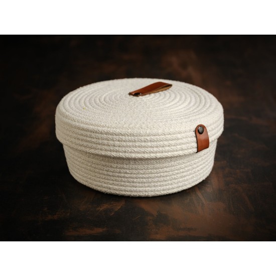 Cotton Basket Set (3 Pieces) JUT02005127D Ecru Aberto Design Cotton Basket Set (3 Pieces) JUT02005127D Ecru