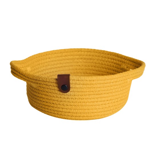 Aberto Design Cotton Basket Set (3 Pieces) JUT05001105D Yellow