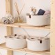 Aberto Design Cotton Basket Set (3 Pieces) JUT05003227D Ecru