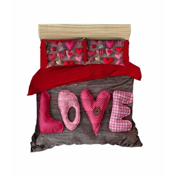 Double Duvet Cover Set 177 Red
Grey
Pink