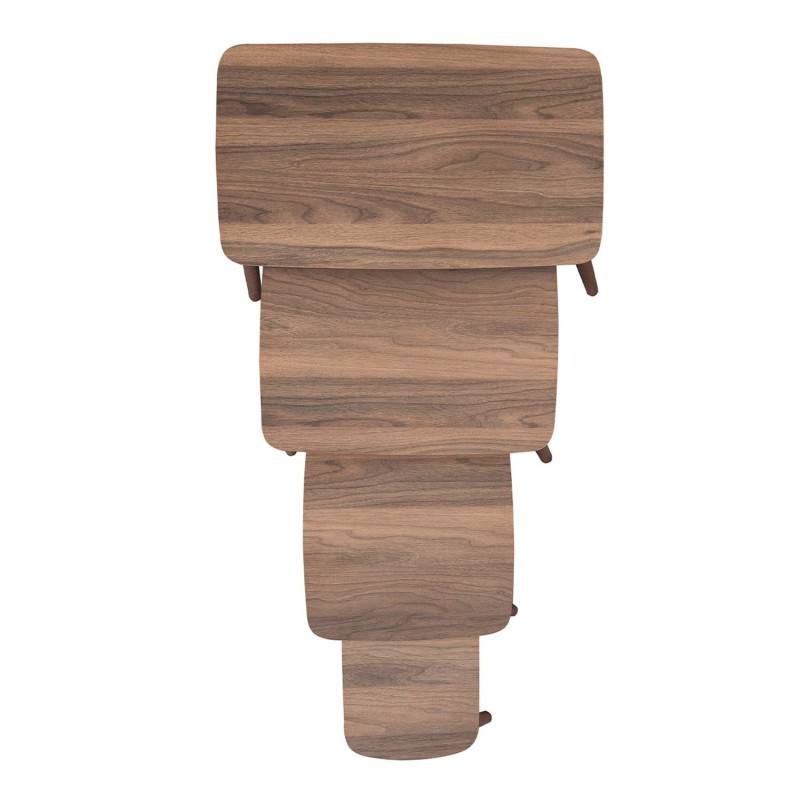 Nesting Table (4 Pieces) Luci - Walnut Walnut