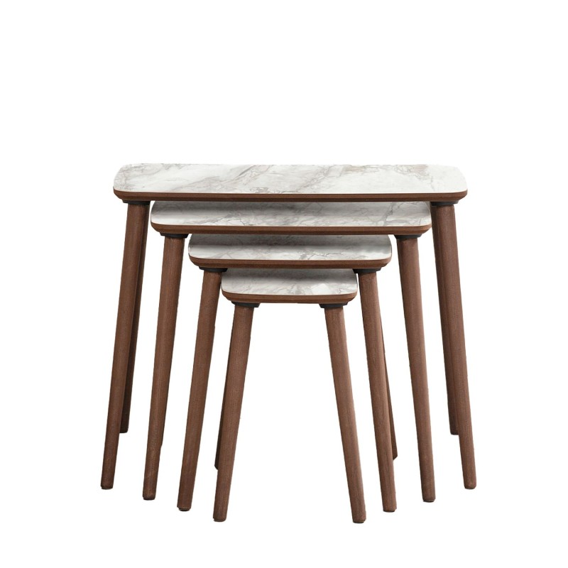 Nesting Table (4 Pieces) Luci - White White