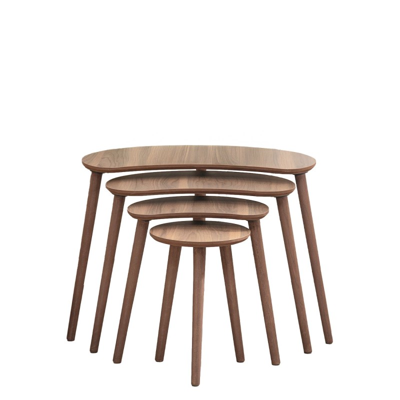 Nesting Table (4 Pieces) Moon - Walnut Walnut