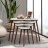 Nesting Table (4 Pieces) Moon - White White