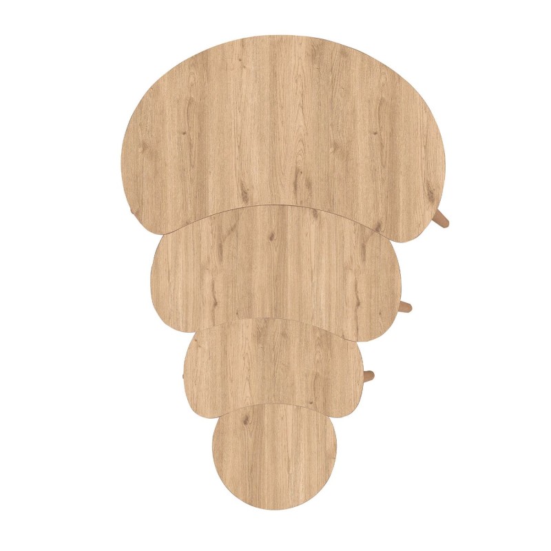 Nesting Table (4 Pieces) Moon - Oak Oak