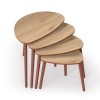 Nesting Table (4 Pieces) Nora - Oak Oak