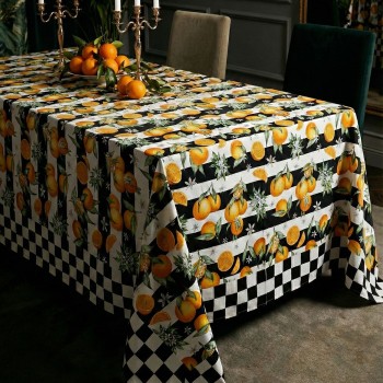 Tablecloth Citrus Noir Multicolor
