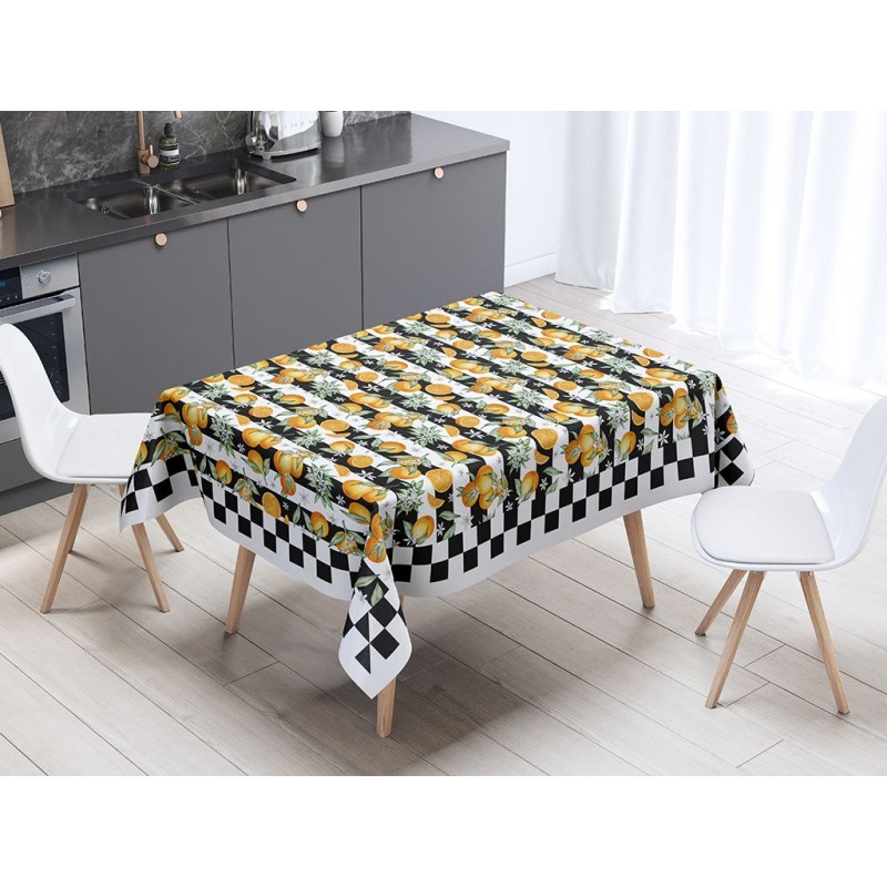 Tablecloth Citrus Noir Multicolor