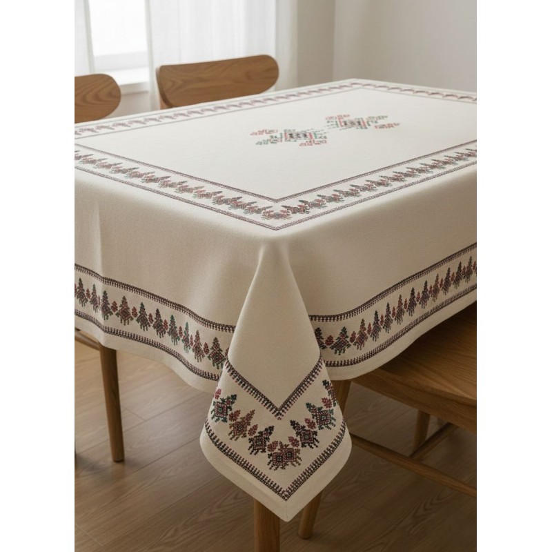 Tablecloth Ethnic - Cream Cream
