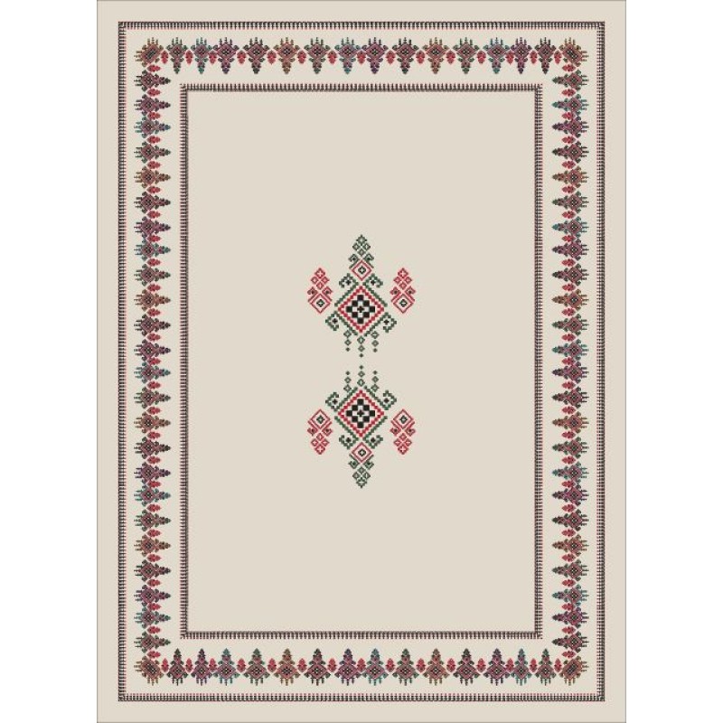 Tablecloth Ethnic - Cream Cream