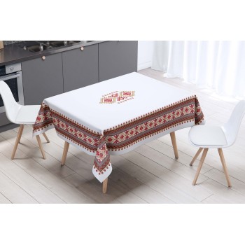 Tablecloth Ethnic - White White