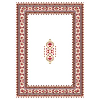Tablecloth Ethnic - White White
