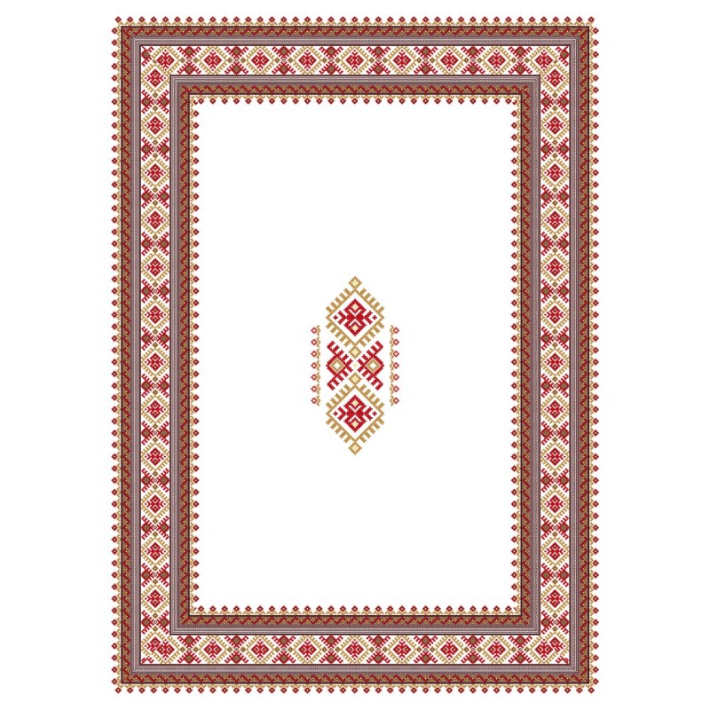 Tablecloth Ethnic - White White