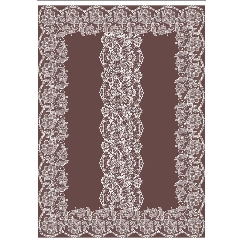 Tablecloth Mocha Lace Multicolor