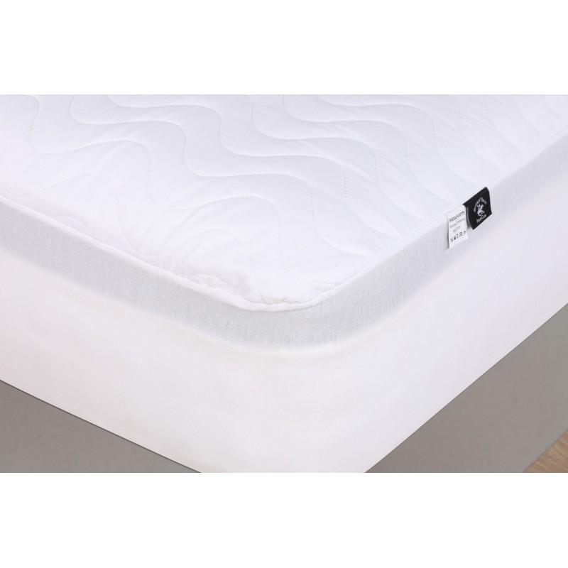 Lessentiel Double Bed Protector Quilted Alez (160 x 200) White