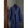 Lessentiel Unisex Bathrobe Soho - Dark Blue Dark Blue