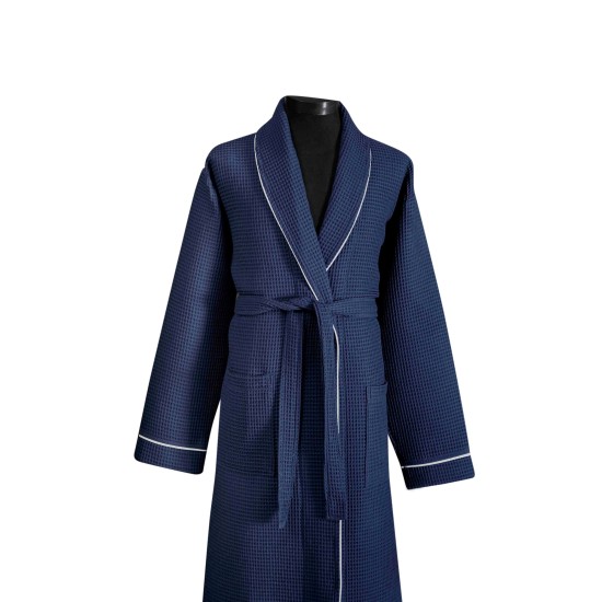 Lessentiel Unisex Bathrobe Soho - Dark Blue Dark Blue
