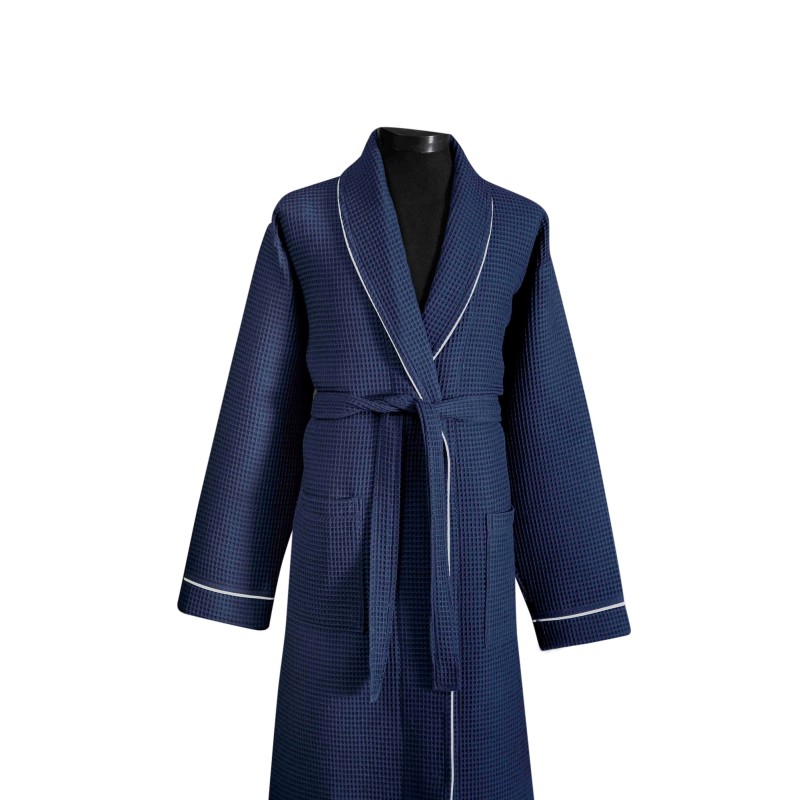 Lessentiel Unisex Bathrobe Soho - Dark Blue Dark Blue