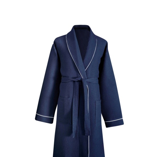 Lessentiel Unisex Bathrobe Soho - Dark Blue Dark Blue