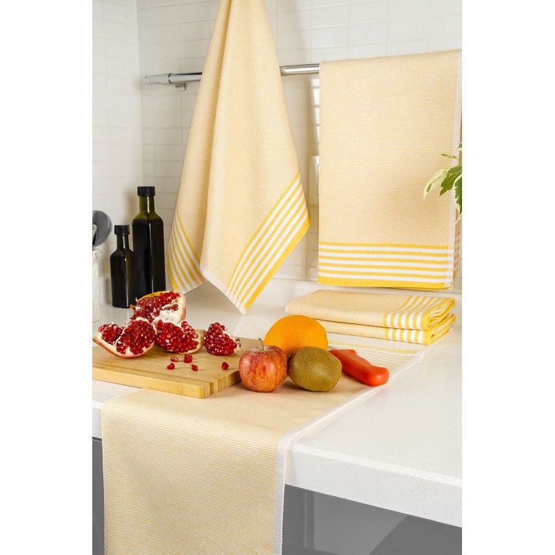 Lessentiel Hand Towel Set (5 Pieces) Sevilla - Yellow Yellow