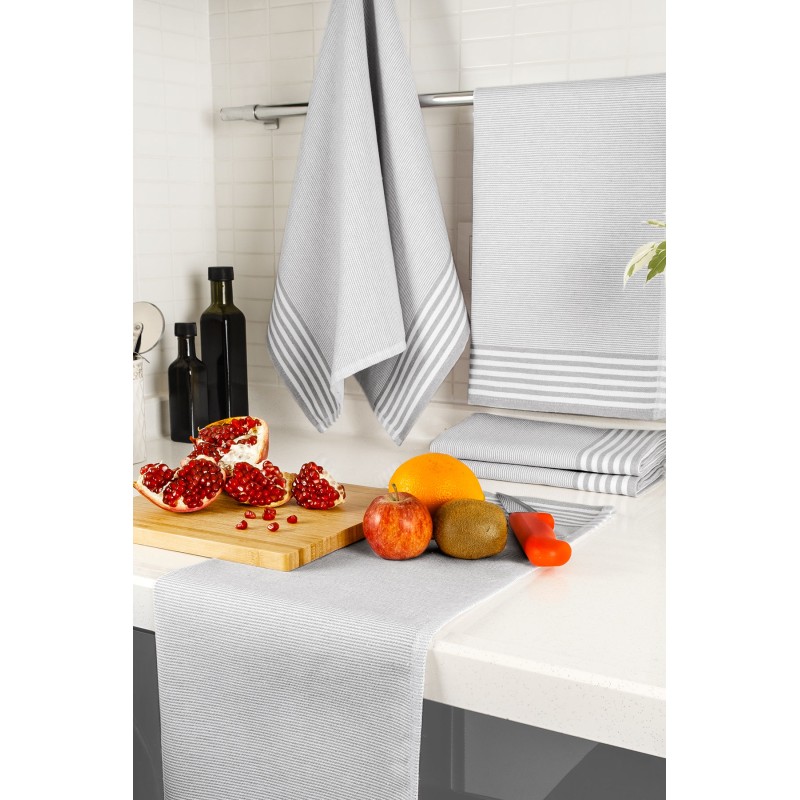 Lessentiel Hand Towel Set (5 Pieces) Sevilla - Grey Grey