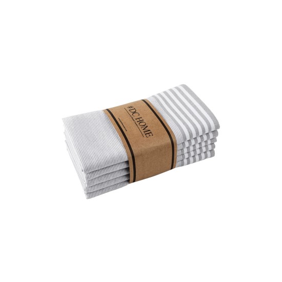 Lessentiel Hand Towel Set (5 Pieces) Sevilla - Grey Grey