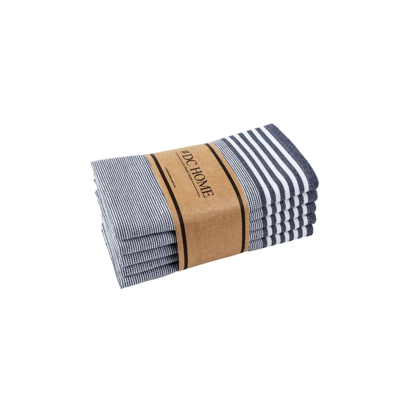 Lessentiel Hand Towel Set (5 Pieces) Sevilla - Dark Blue Dark Blue