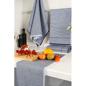 Hand Towel Set (5 Pieces) Sevilla - Dark Blue Dark Blue
