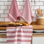 Hand Towel Set (3 Pieces) Eliza - Red Red