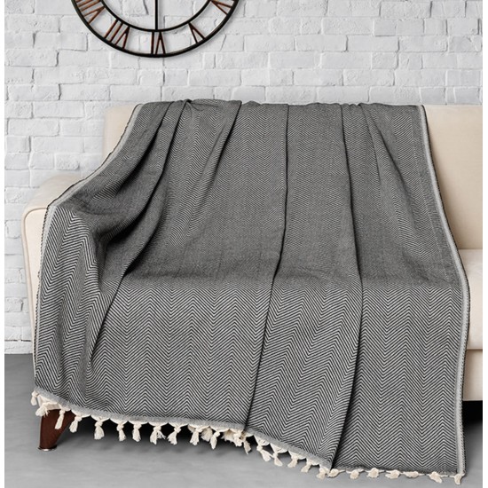 Lessentiel Sofa Cover Trendy - Black (230) Black
White