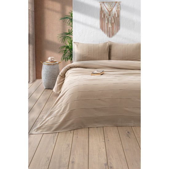Double Pique Set Sedef - Beige Beige Lessentiel Double Pique Set Sedef - Beige Beige