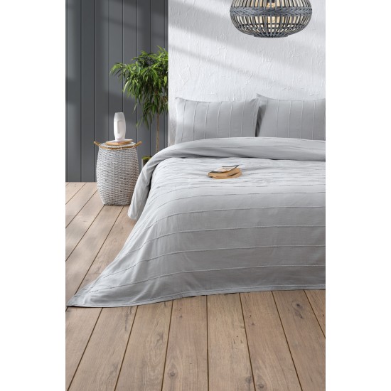 Lessentiel Double Pique Set Sedef - Grey Grey