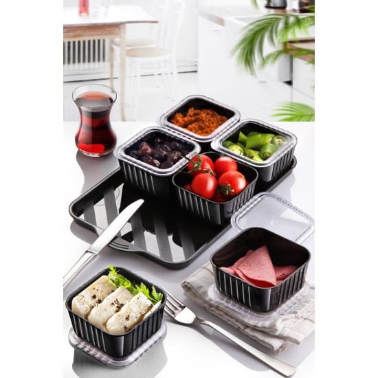 Breakfast Set (6 Pieces) MRT-Ceno-Kahvalti-Kucuk - Black Black