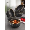 Hermia Bowl Set (6 Pieces) C-DD07 - Black Black