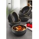 Hermia Bowl Set (6 Pieces) C-DD07 - Black Black