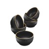 Hermia Bowl Set (6 Pieces) C-DD07 - Black Black