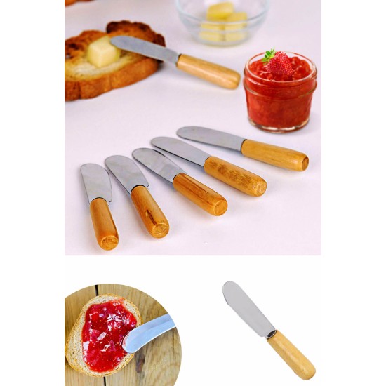 Hermia Butter Knife Set (6 Pieces) C-MG-AH4806-Y Multicolor
