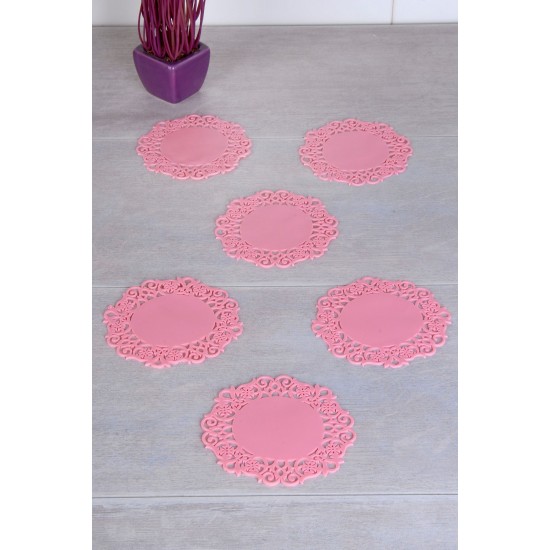 Hermia Glass Mat (6 Pieces) C-ZZ-AP Multicolor