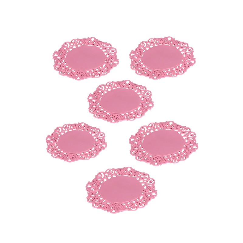 Hermia Glass Mat (6 Pieces) C-ZZ-AP Multicolor