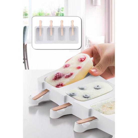 Ice Cream Mould KAR-Magnum-White White Hermia Ice Cream Mould KAR-Magnum-White White