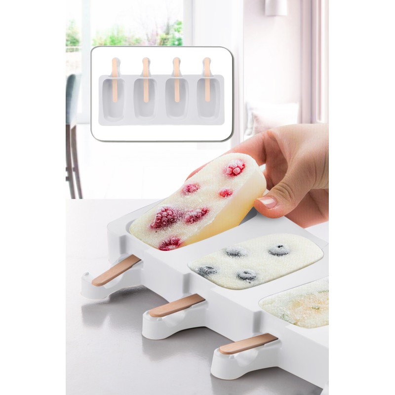 Hermia Ice Cream Mould KAR-Magnum-White White
