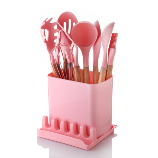 Spoon Set (13 Pieces) C-SLC1301 - Pink Pink Spoon Set (13 Pieces) C-SLC1301 - Pink Pink