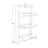 Shoe Cabinet Torino 3 - Black Black