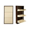Shoe Cabinet Torino 3 - Brown, Cream Brown
Cream