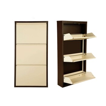Shoe Cabinet Torino 3 - Brown, Cream Brown
Cream