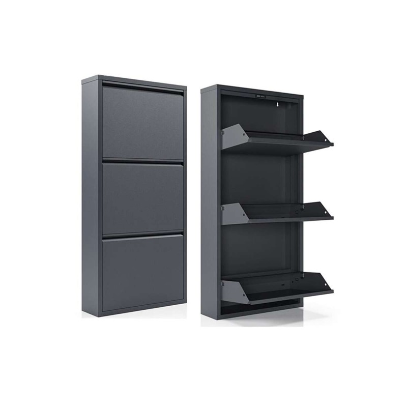 Shoe Cabinet Torino 3 - Anthracite Anthracite