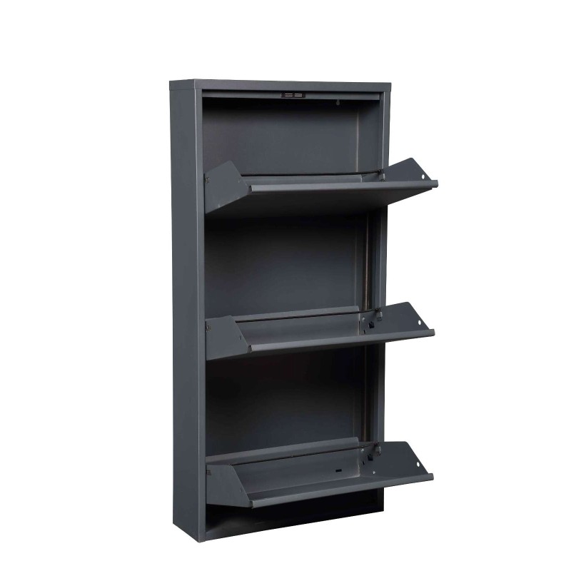 Shoe Cabinet Torino 3 - Anthracite Anthracite