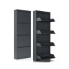 Shoe Cabinet Marino 4 - Anthracite Anthracite