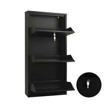 Shoe Cabinet Primo 3 - Black Black